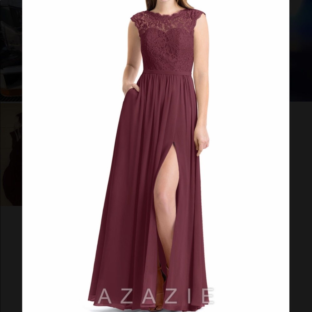 Azazie Cabernet Arden size A4 small